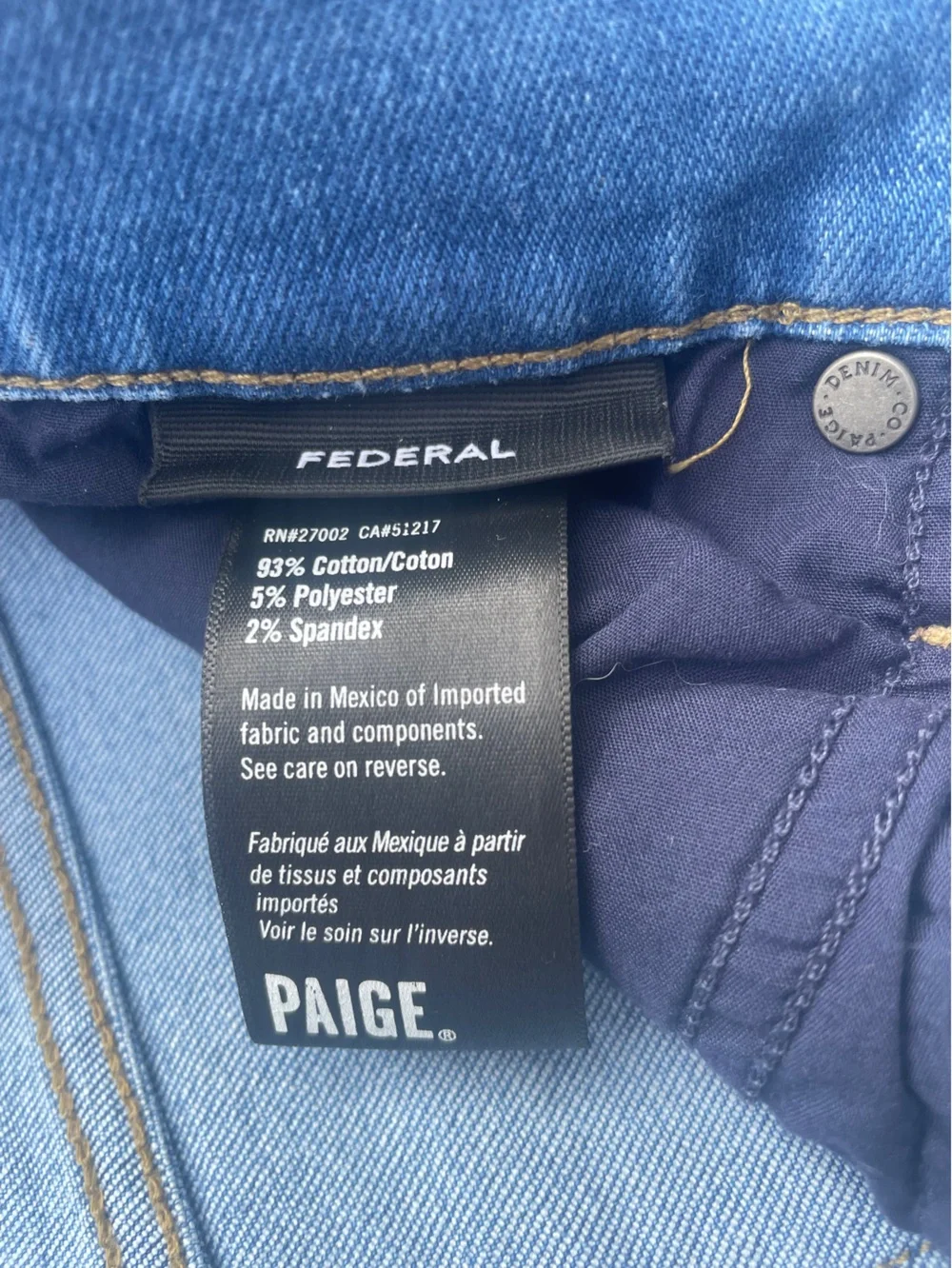 PAIGE Men's Slim Straight‎ Jeans in Medium Blue Wash
